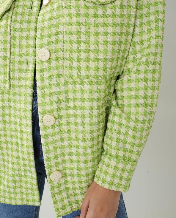 Surchemise en tweed vert clair - Pimkie