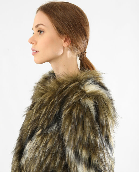 Manteau court en fausse fourrure Pimkie
