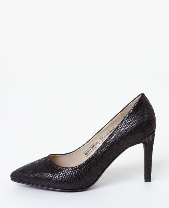 Escarpins effet python