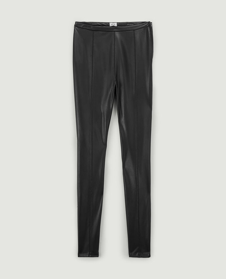 Legging simili cuir noir - Pimkie