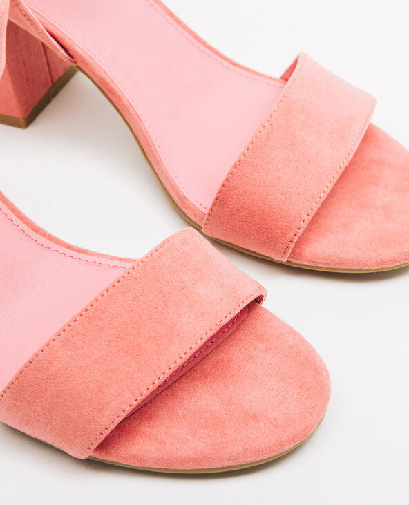 Sandales talons carrés rose clair - Pimkie