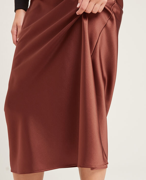 Jupe en on sale satin longue