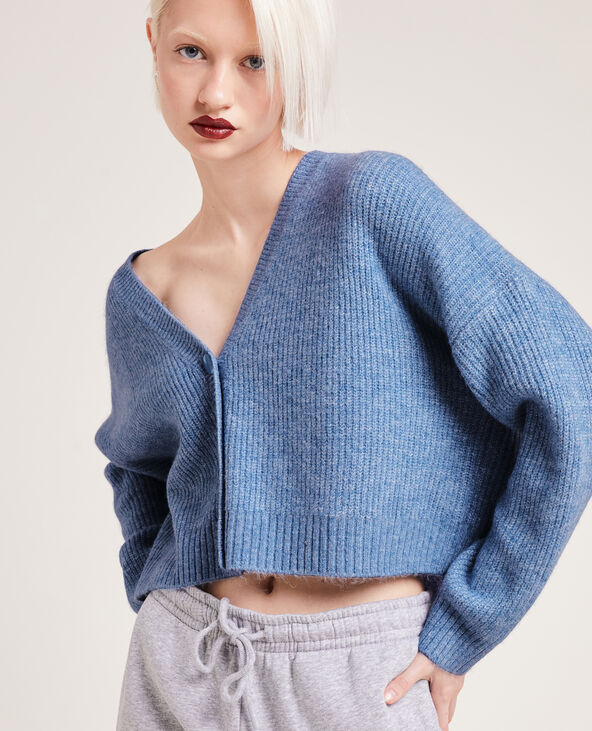 Gilet côtelé bleu - Pimkie