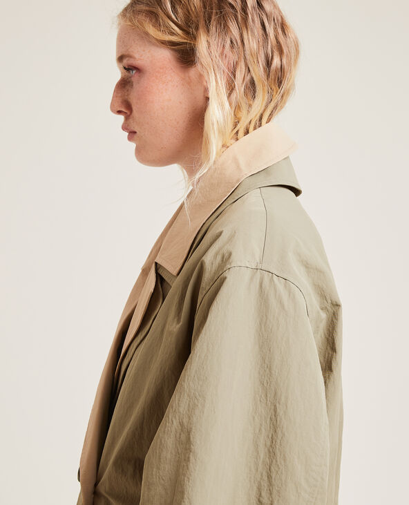 Trench court beige chiné - Pimkie
