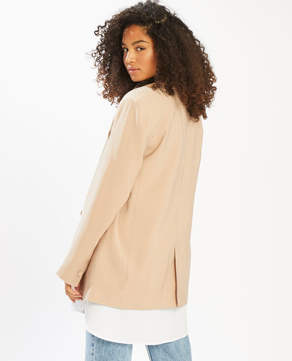 Veste blazer oversize taupe - Pimkie