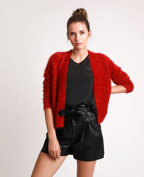 Gilet fluffly rouge - Pimkie
