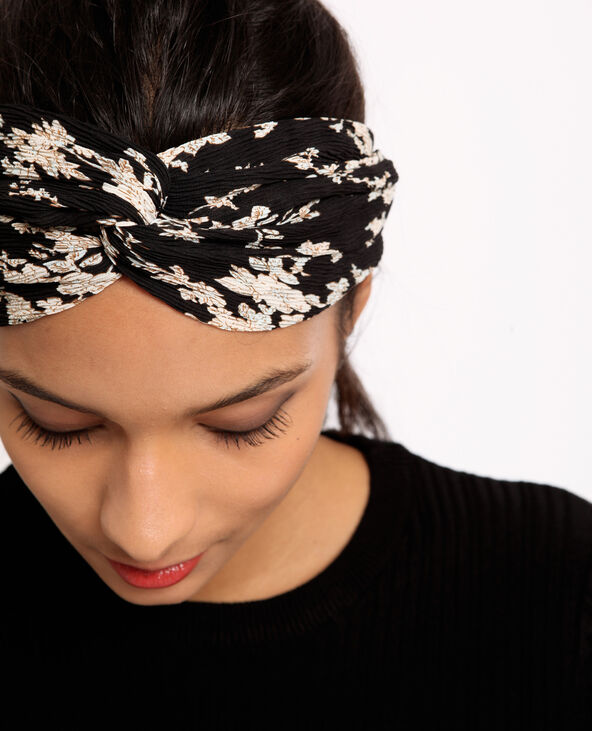 Headband fleuri noir - Pimkie