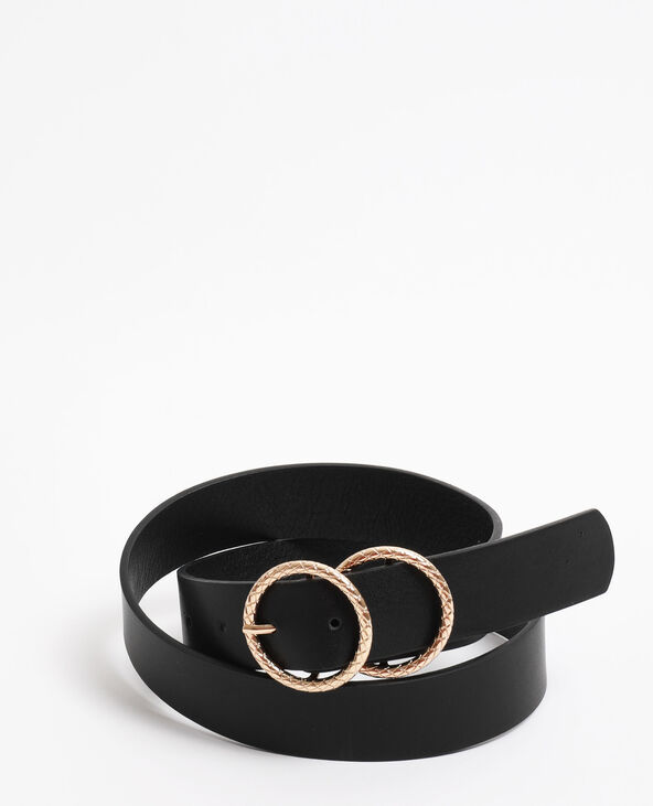 Ceinture double boucle argent discount