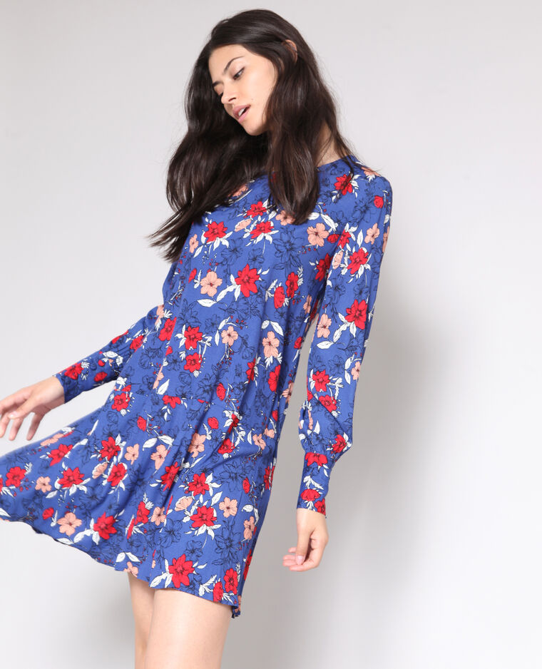 Soepelvallende Jurk Blauw 780908608e06 Pimkie