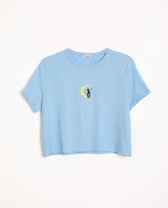 T-shirt court bleu - Pimkie
