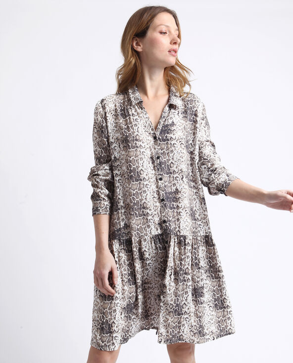 Robe chemise python new arrivals