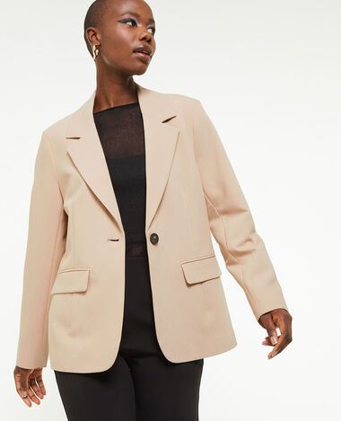 Veste blazer droite beige - Pimkie