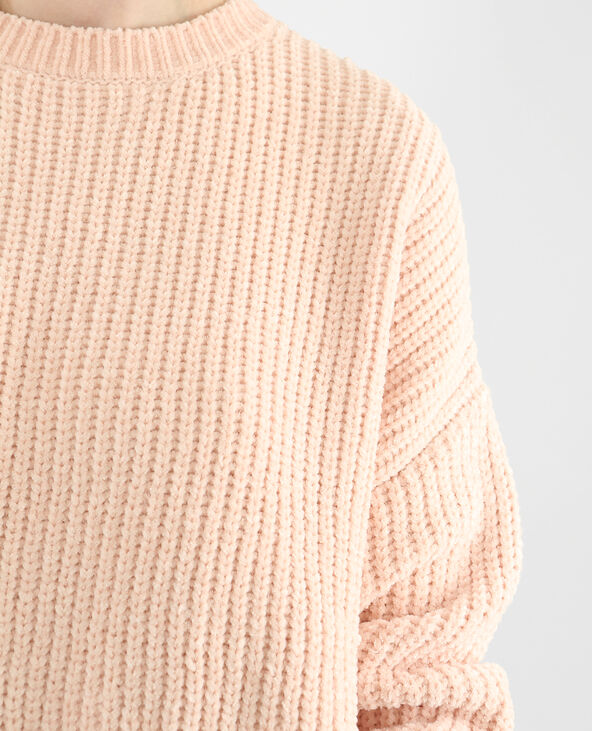 Pull en maille chenille rose clair - Pimkie