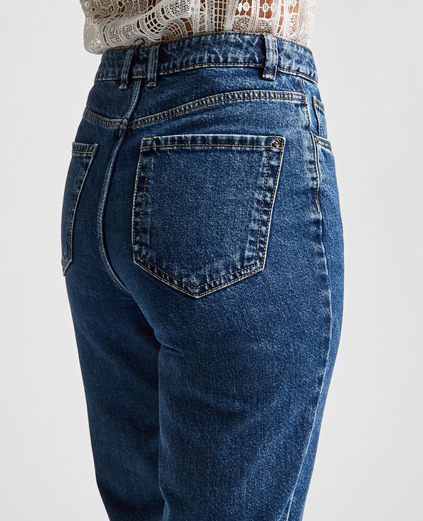 Jean mom taille haute bleu denim - Pimkie