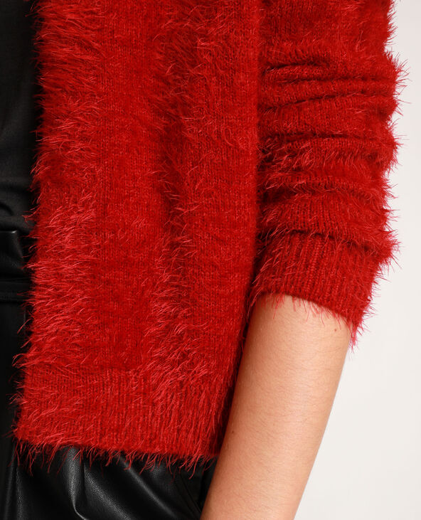 Gilet fluffly rouge - Pimkie