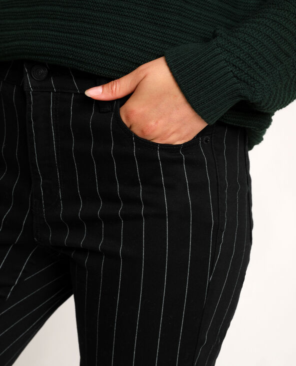 Pantalon skinny imprimé noir - Pimkie