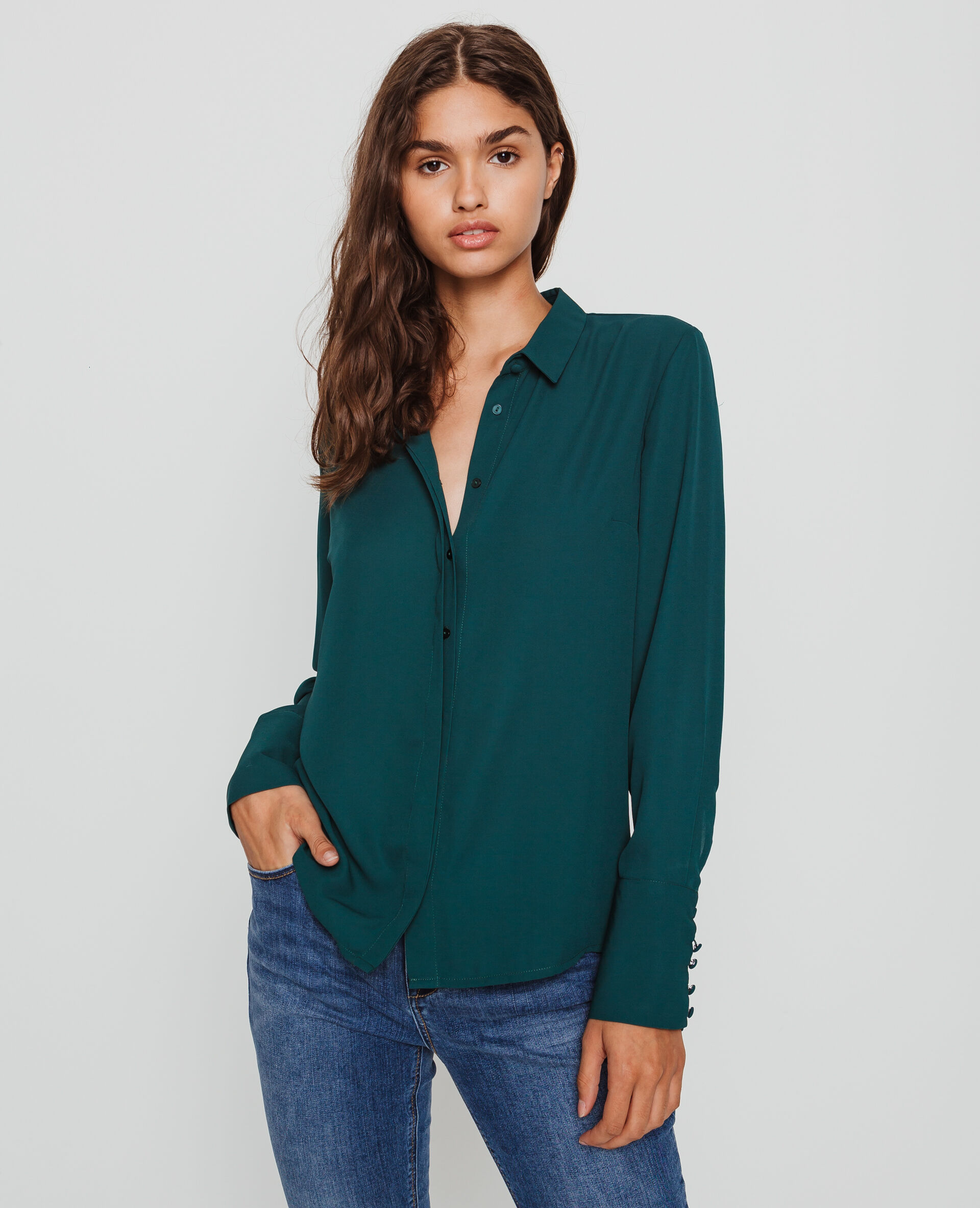 Chemise fluide vert - 561710508A05 | Pimkie