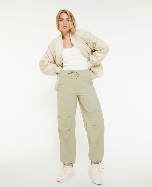 Pantalon parachute vert kaki - Pimkie