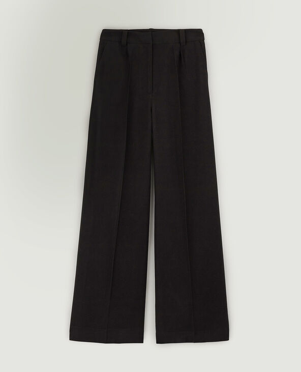 Pantalon large et droit SMALL noir - Pimkie
