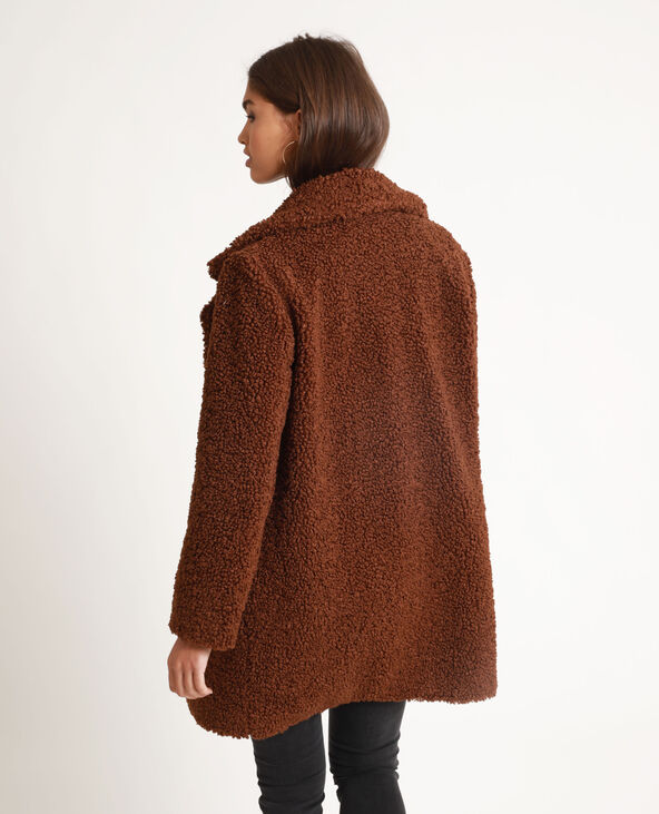Manteau imitation cheap mouton noir