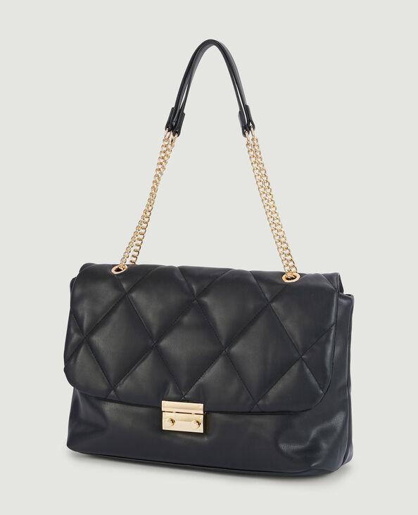 Grand sac matelassé noir - Pimkie