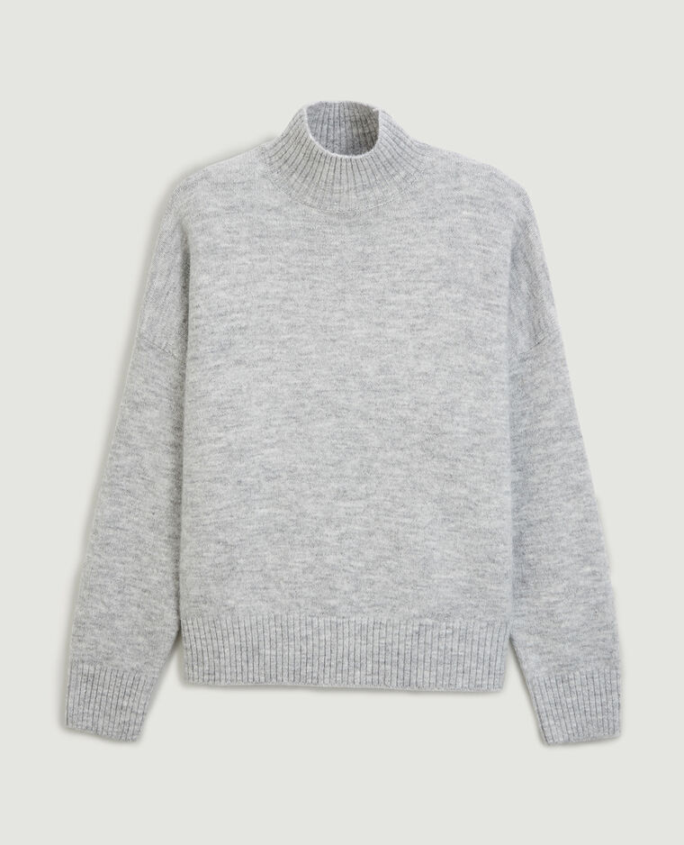 Pull col montant gris - Pimkie