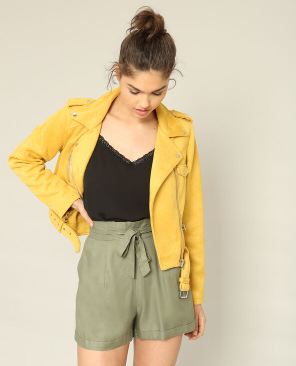 Veste biker suédine store