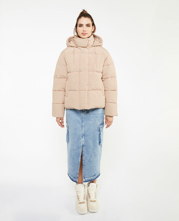 Doudoune avec capuche beige - Pimkie