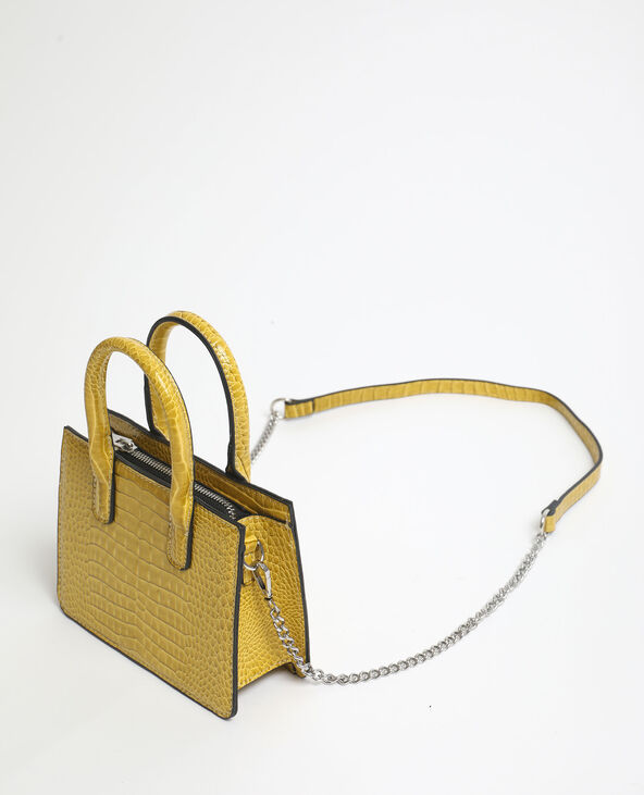 Sac 2025 croco jaune
