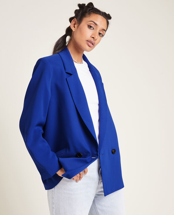 Veste blazer oversize bleu - Pimkie