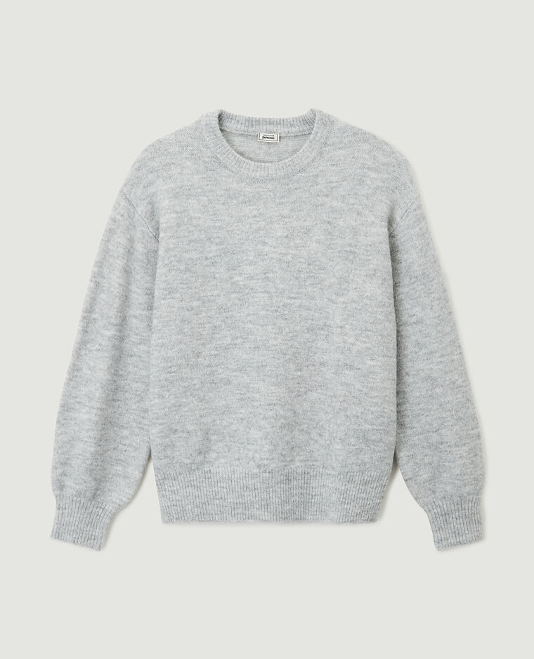 Pull en maille gris chiné - Pimkie