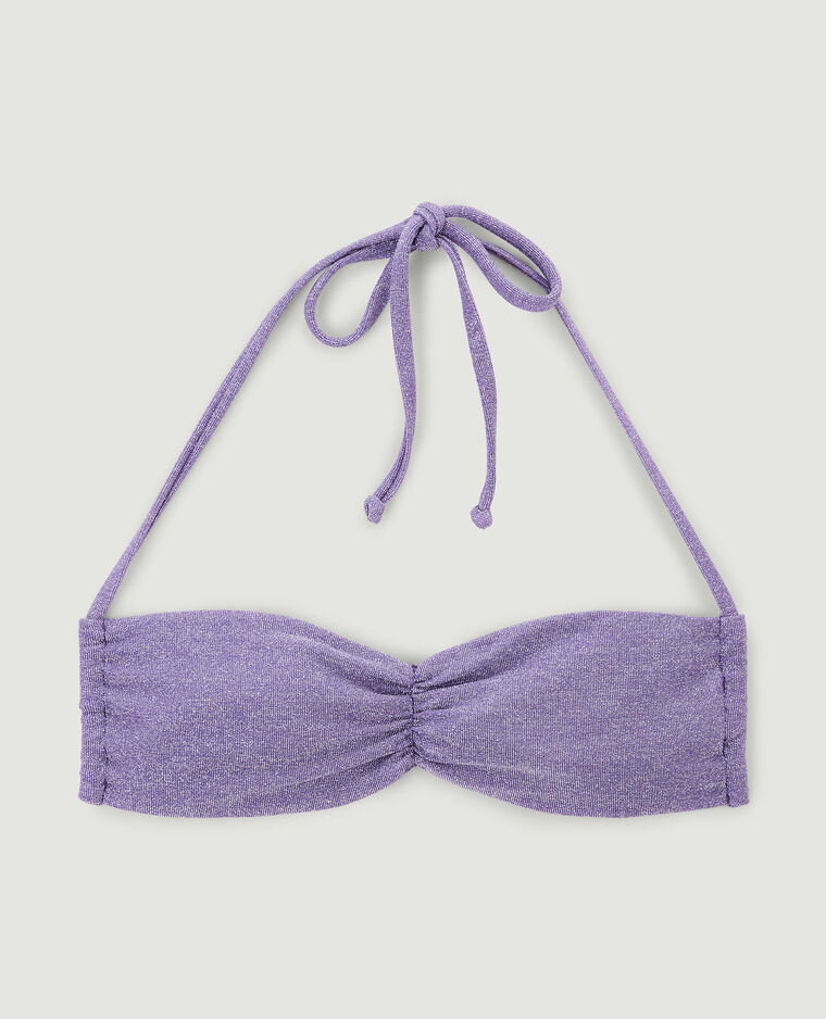 Haut de maillot de bain bandeau violet - Pimkie
