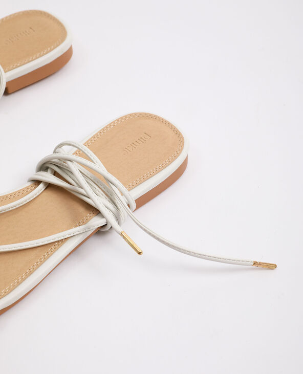 Sandales à lacets blanc - Pimkie