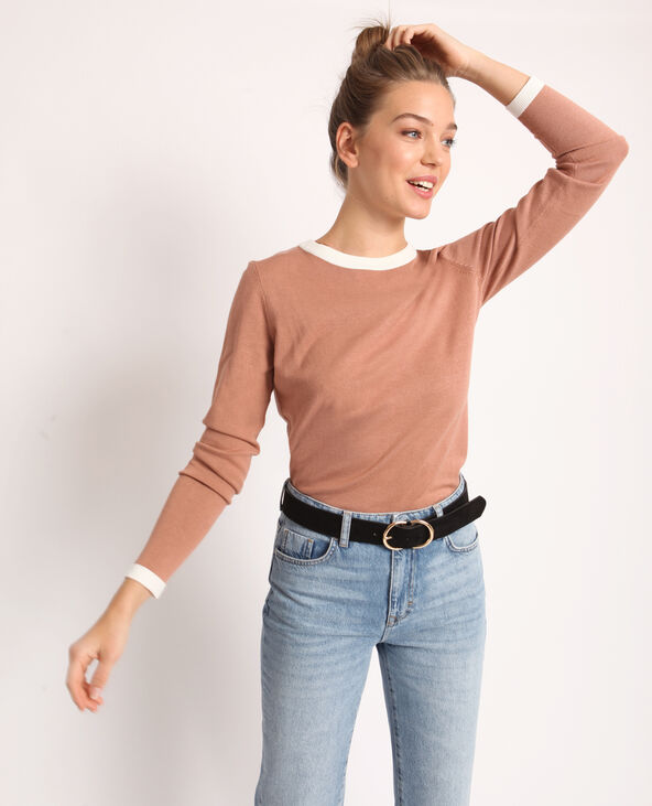 Pull fin rose chiné - Pimkie