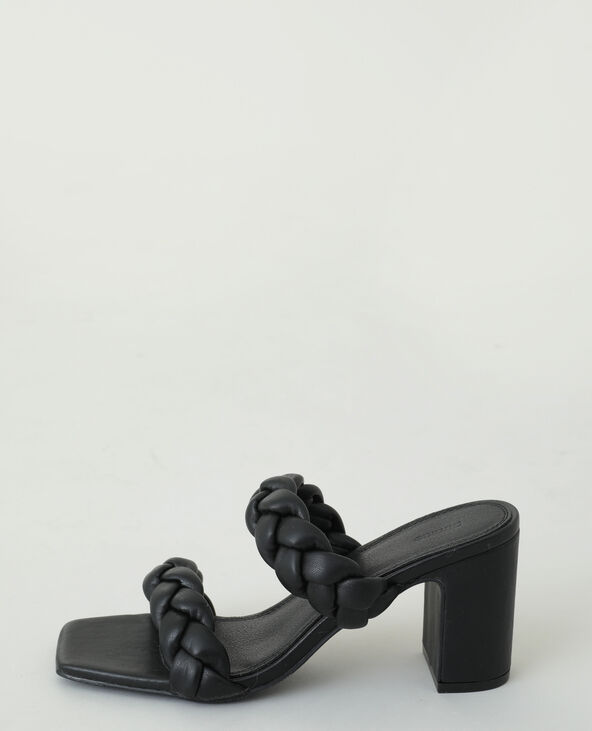 Mules talons tress es