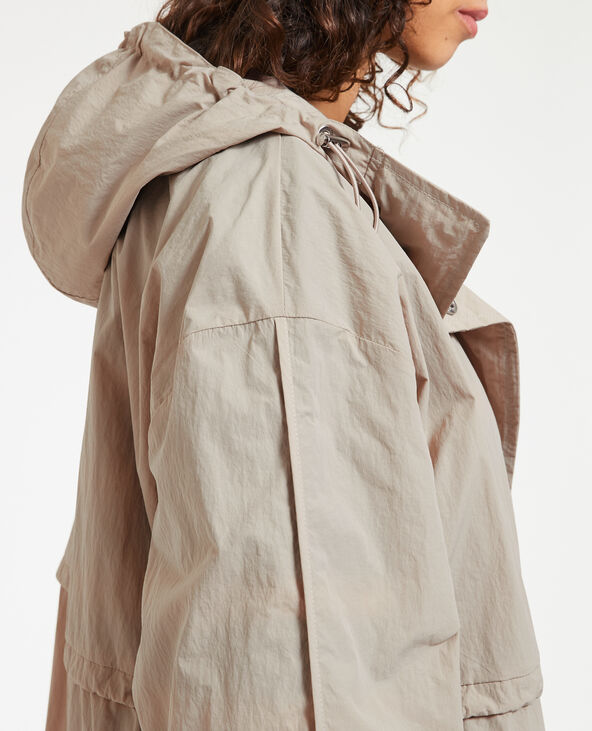 Parka anti-pluie avec capuche blanc - Pimkie