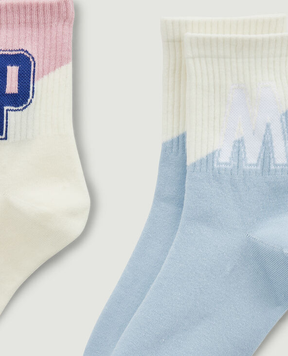 Lot de 2 paires de chaussettes bleu - Pimkie