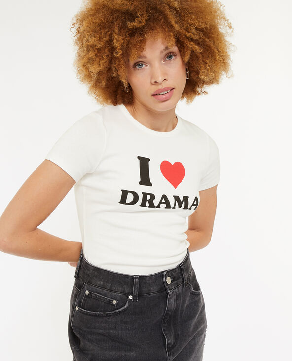 T shirt cintr avec print
