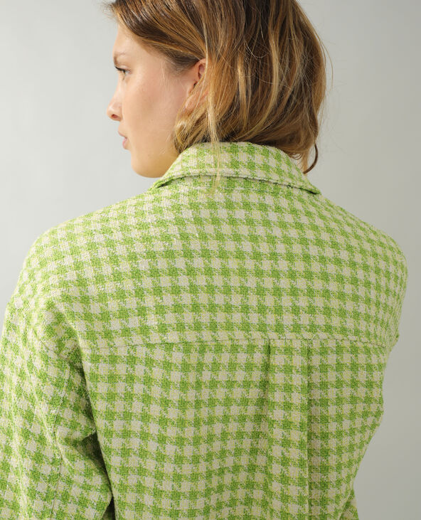 Surchemise en tweed vert clair - Pimkie
