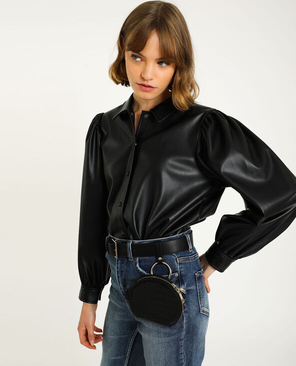 Chemise en simili cuir