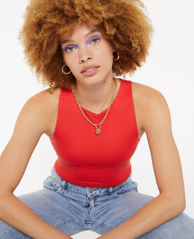 Body sans manche rouge - Pimkie