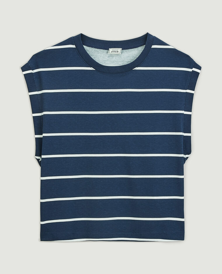 T-shirt sans manches bleu marine - Pimkie