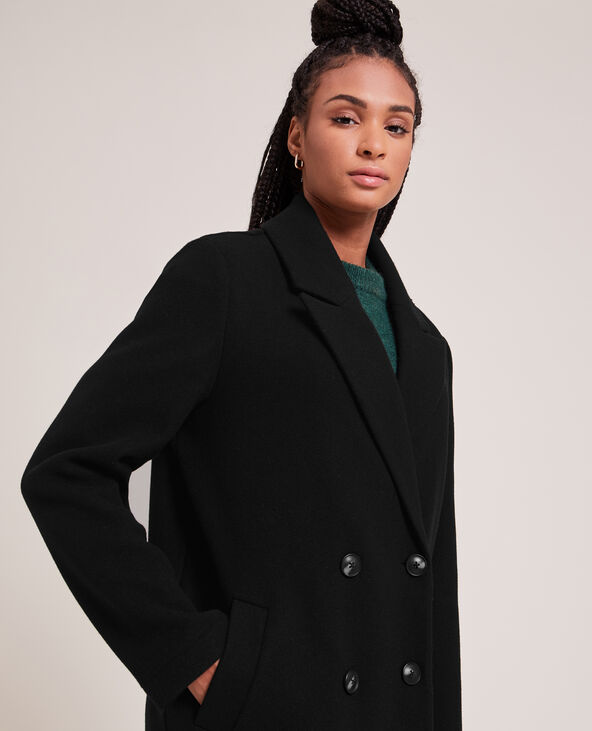 Manteau drap top de laine femme