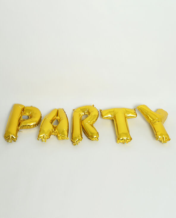 Ballons gonflables PARTY doré - Pimkie