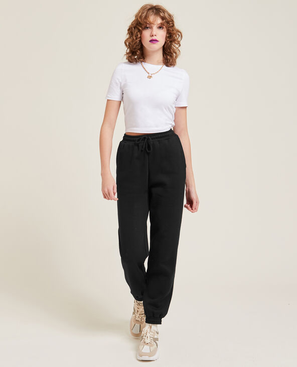 Pantalon de jogging en molleton noir - Pimkie