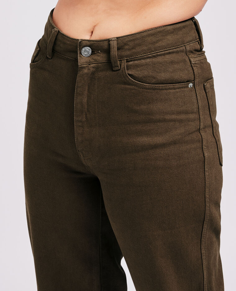 Jean large uni marron - Pimkie