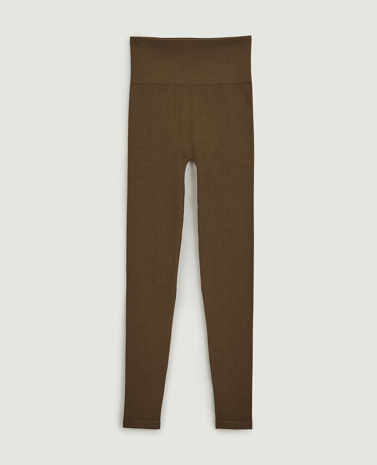 Legging en maille côtelée sans couture vieux rose - Pimkie
