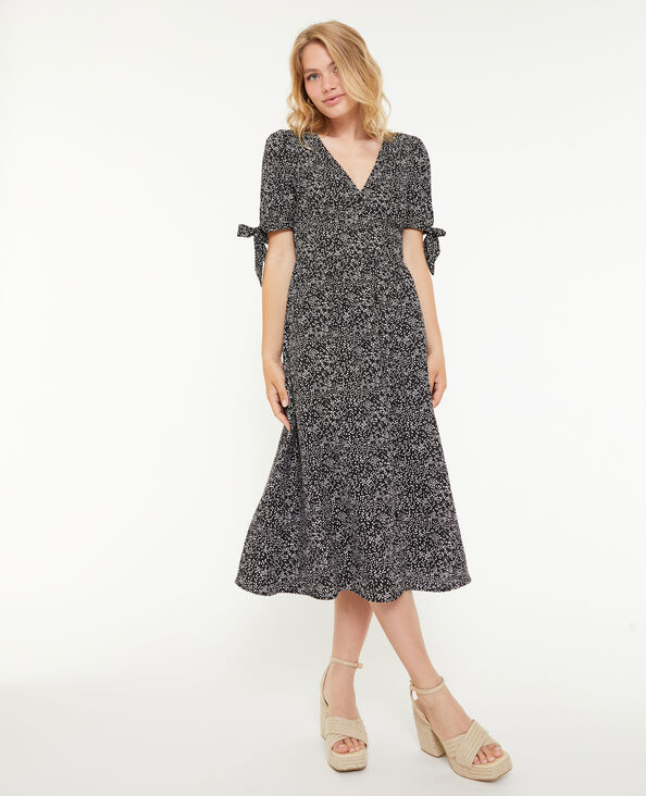 Robe longue boutonnée noir - Pimkie