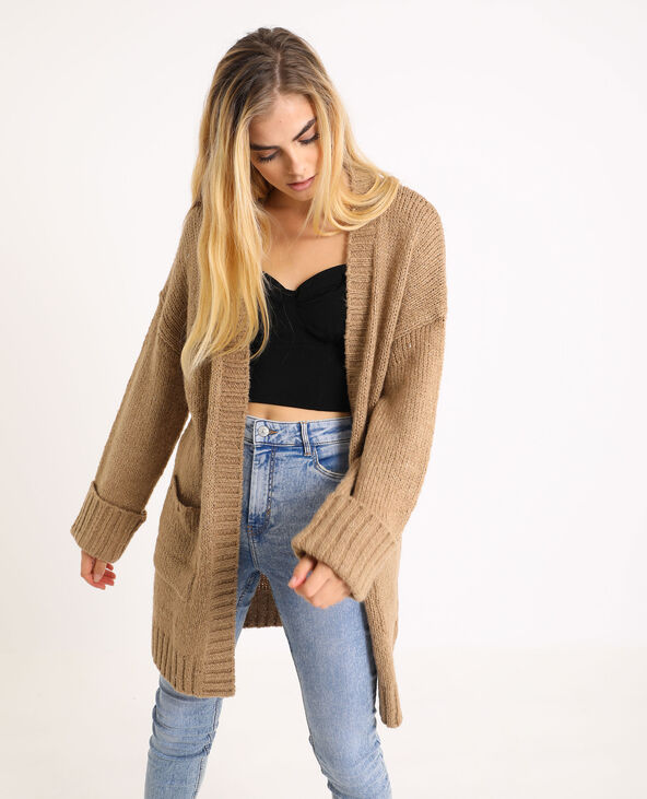 Gilet maille beige deals