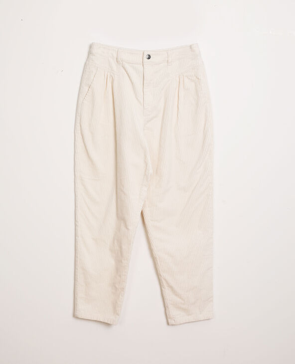 Pantalon en velours blanc - Pimkie